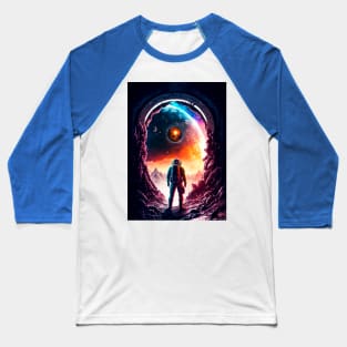 Planetary Collision Baseball T-Shirt